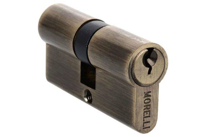 Ключевой цилиндр Morelli 50C AB (50мм), цвет - античная бронза